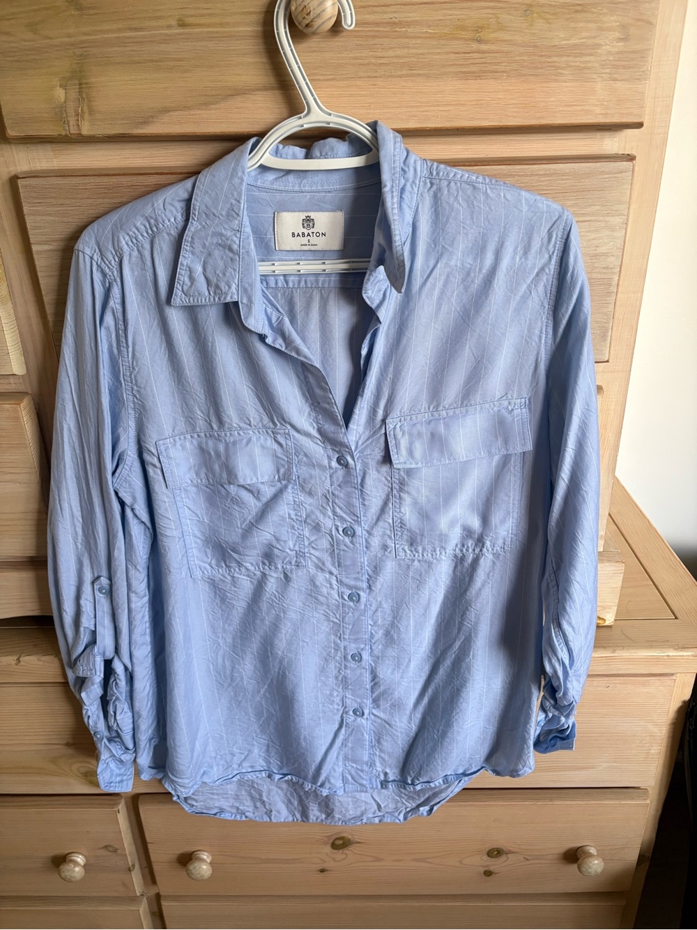 Babaton striped utility shirt